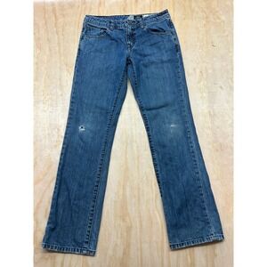 Volcom Vorta Slim Straight Leg Jeans Youth Size 28 Medium Wash Blue C1931401